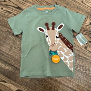 NWT giraffe appliquéd Gymboree t-shirt sz 5T